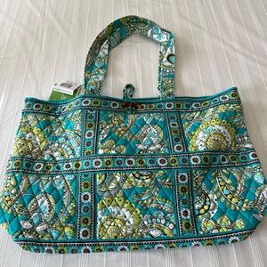 Vera Bradley Peacock Tic Tac Tote Bag NWT